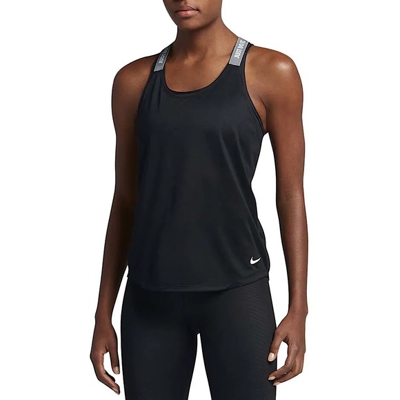 Nike Tops - Nike | Dri-FIT Racerback Tank Top in Black/Grey Size XL